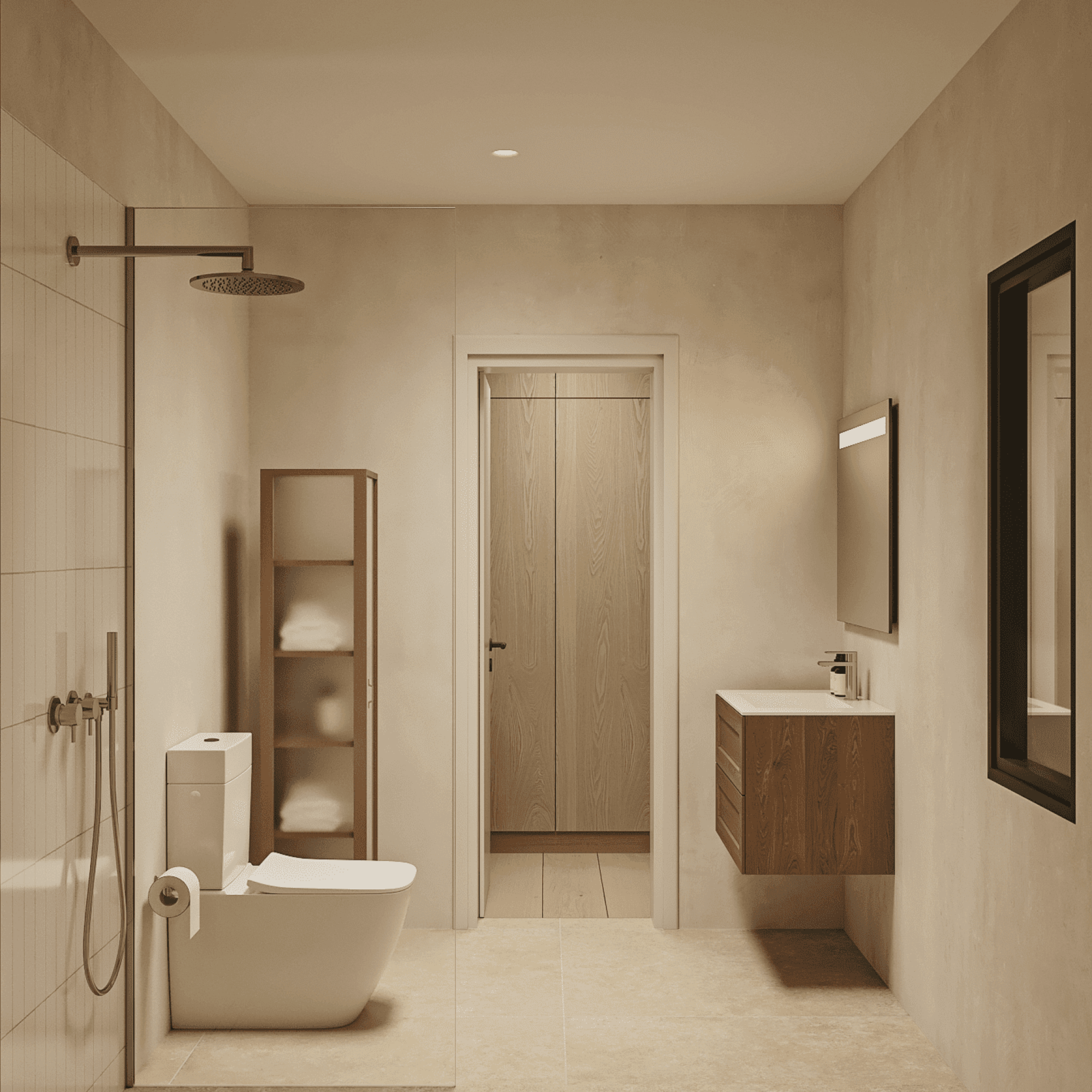 Render interior de la vivienda Los Portales en Arucas - Peboma