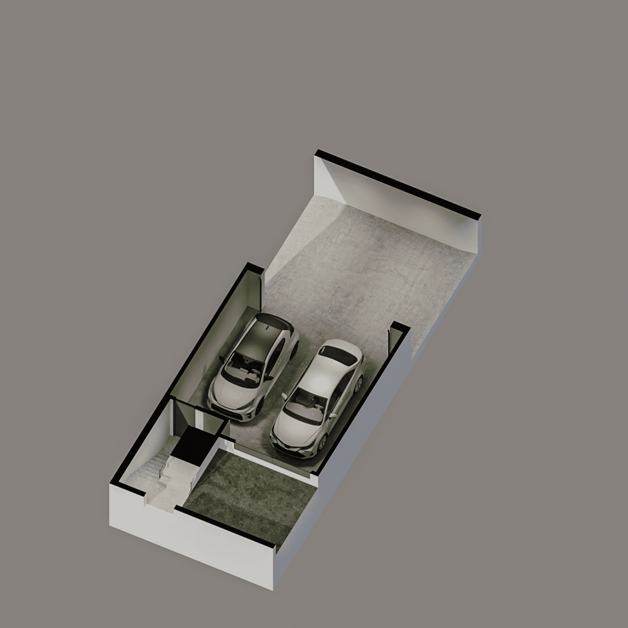 Render interior de la vivienda Los Portales en Arucas - Peboma